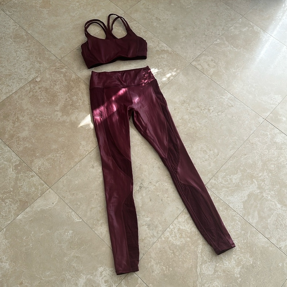 Burgundy Workout Set